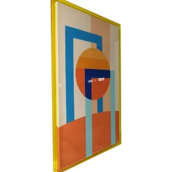 Outlet Seinätaulu WALLY 80x120 cm, abstrakti päivä, akryyli, monivärinen Taulut Ja Kehykset