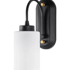 Seinävalaisin Hemikilo 13161, 28cm, musta/valkoinen*Linento Lighting Discount