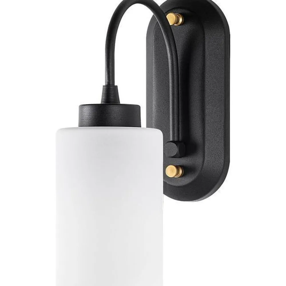 Seinävalaisin Hemikilo 13161, 28cm, musta/valkoinen*Linento Lighting Discount