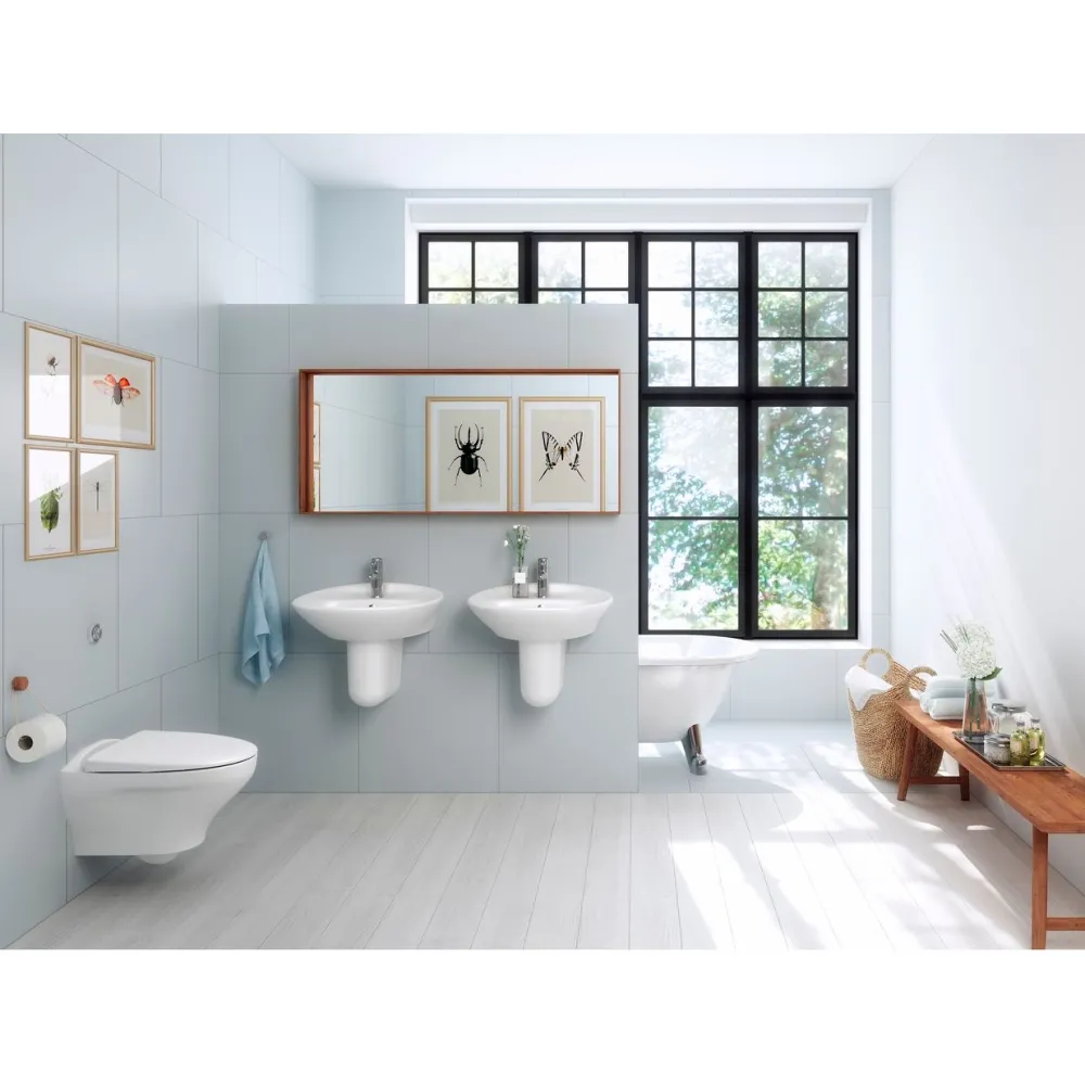 Clearance Seinä-WC Estetic 8330, Hygienic Flush, C+, Soft Close, valkoinen Wc-Istuimet Ilman Huuhtelukaulusta|Seinä-Wc