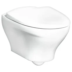 Clearance Seinä-WC Estetic 8330, Hygienic Flush, C+, Soft Close, valkoinen Wc-Istuimet Ilman Huuhtelukaulusta|Seinä-Wc