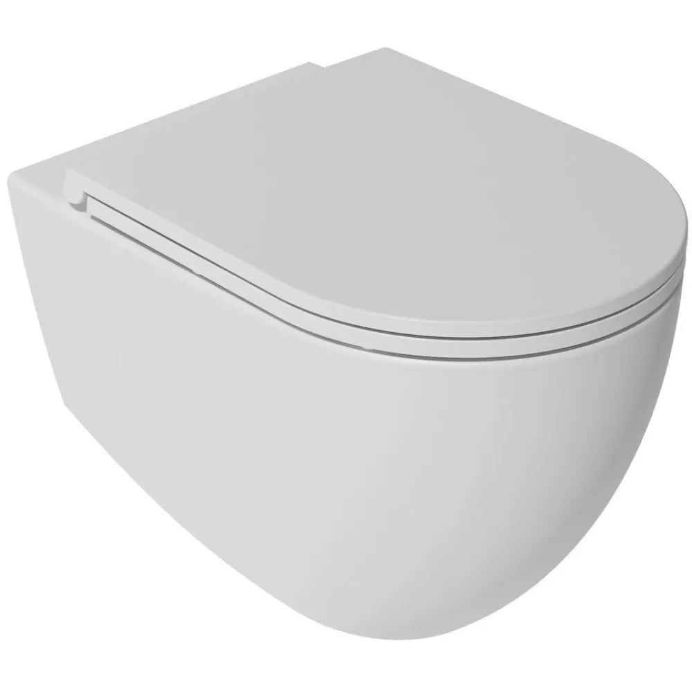 New Seinä-WC-istuin Infinity Rimless, huuhtelukaulukseton, matta, eri värejä Wc-Istuimet, Viemäröinti Taakse (P-Lukko)