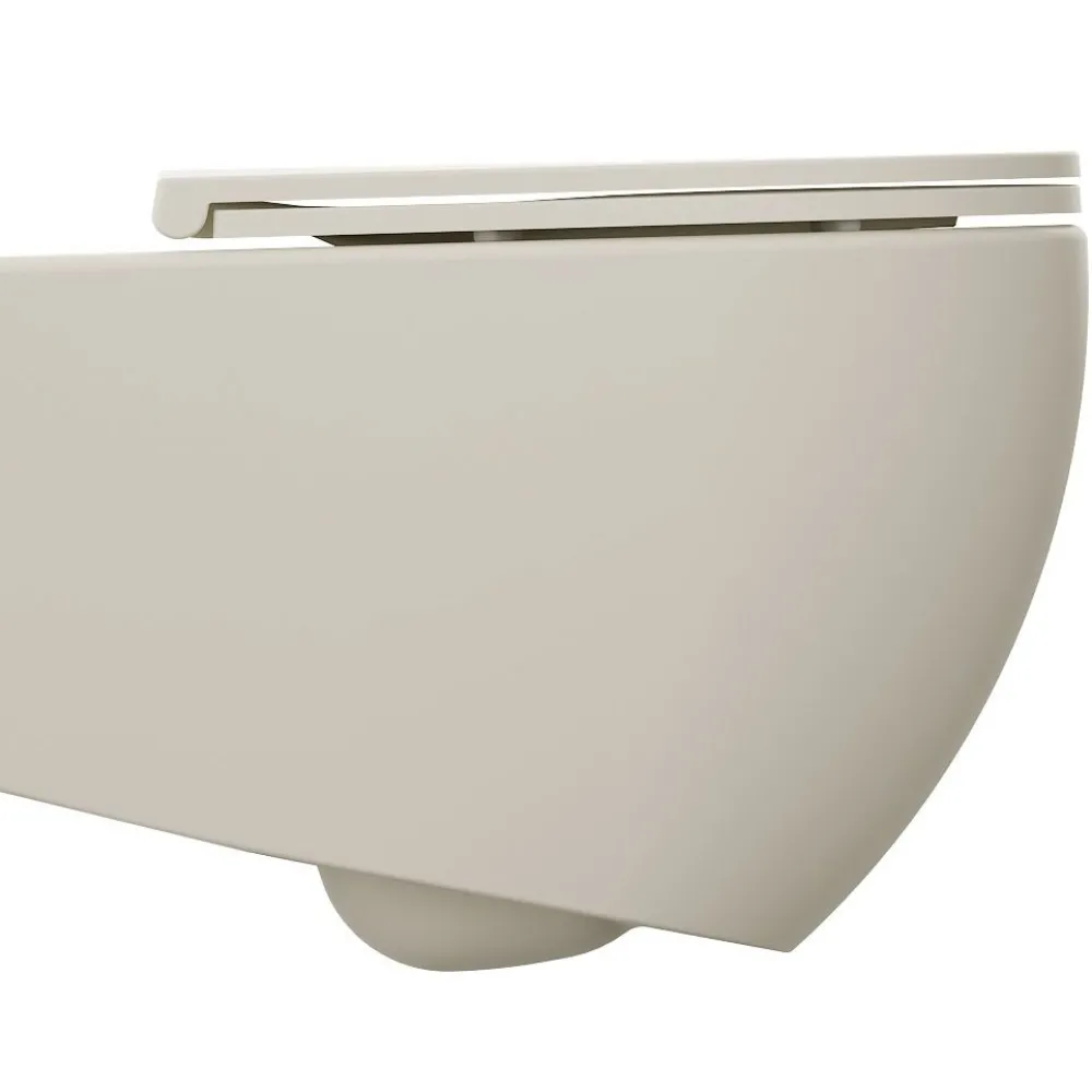 New Seinä-WC-istuin Infinity Rimless, huuhtelukaulukseton, matta, eri värejä Wc-Istuimet, Viemäröinti Taakse (P-Lukko)