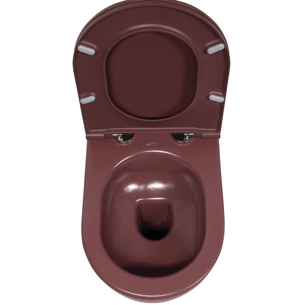 New Seinä-WC-istuin Infinity Rimless, huuhtelukaulukseton, matta, eri värejä Wc-Istuimet, Viemäröinti Taakse (P-Lukko)
