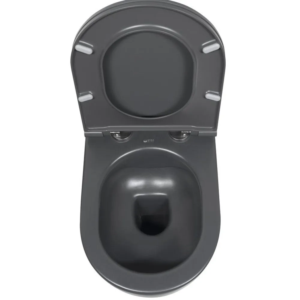 New Seinä-WC-istuin Infinity Rimless, huuhtelukaulukseton, matta, eri värejä Wc-Istuimet, Viemäröinti Taakse (P-Lukko)