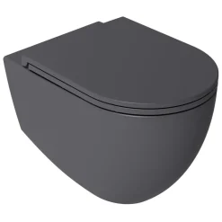 New Seinä-WC-istuin Infinity Rimless, huuhtelukaulukseton, matta, eri värejä Wc-Istuimet, Viemäröinti Taakse (P-Lukko)
