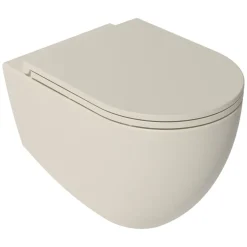 New Seinä-WC-istuin Infinity Rimless, huuhtelukaulukseton, matta, eri värejä Wc-Istuimet, Viemäröinti Taakse (P-Lukko)