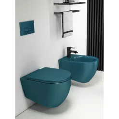 New Seinä-WC-istuin Infinity Rimless, huuhtelukaulukseton, matta, eri värejä Wc-Istuimet, Viemäröinti Taakse (P-Lukko)