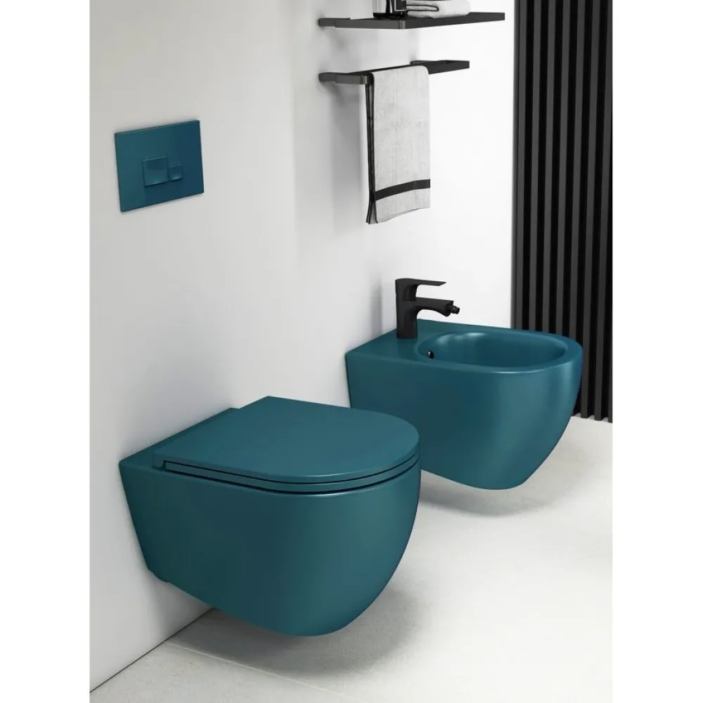 New Seinä-WC-istuin Infinity Rimless, huuhtelukaulukseton, matta, eri värejä Wc-Istuimet, Viemäröinti Taakse (P-Lukko)