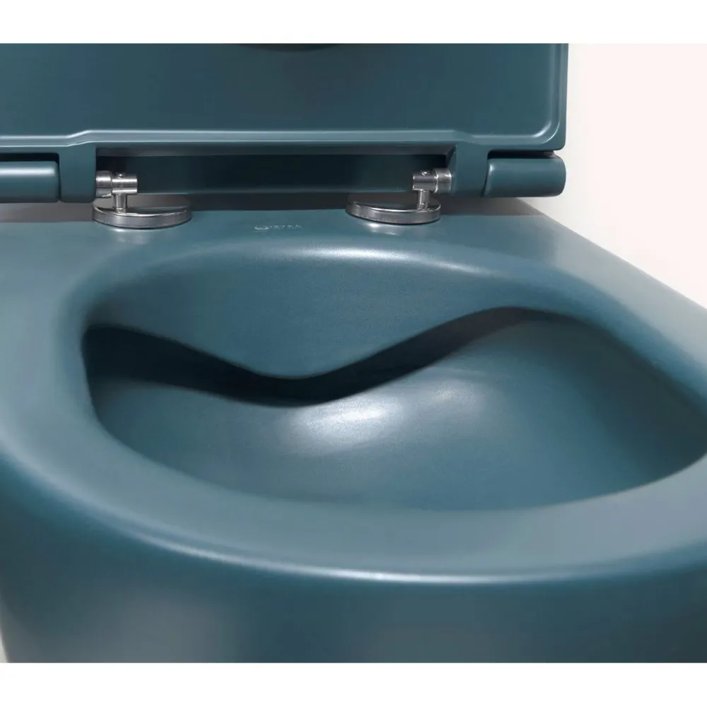 New Seinä-WC-istuin Infinity Rimless, huuhtelukaulukseton, matta, eri värejä Wc-Istuimet, Viemäröinti Taakse (P-Lukko)