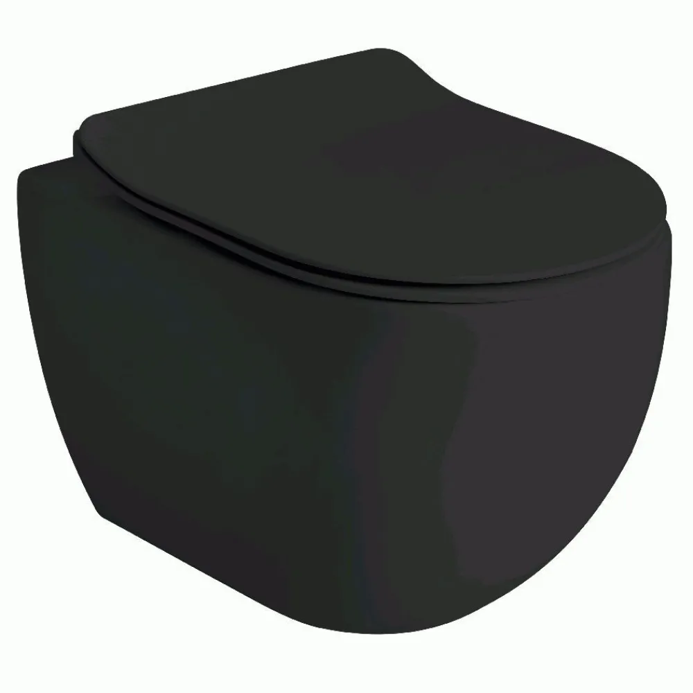 Clearance Seinä-WC-istuin Glomp Mini, huuhtelukaulukseton, matta, eri värejä Wc-Istuimet Ilman Huuhtelukaulusta