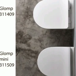 Clearance Seinä-WC-istuin Glomp Mini, huuhtelukaulukseton, matta, eri värejä Wc-Istuimet Ilman Huuhtelukaulusta