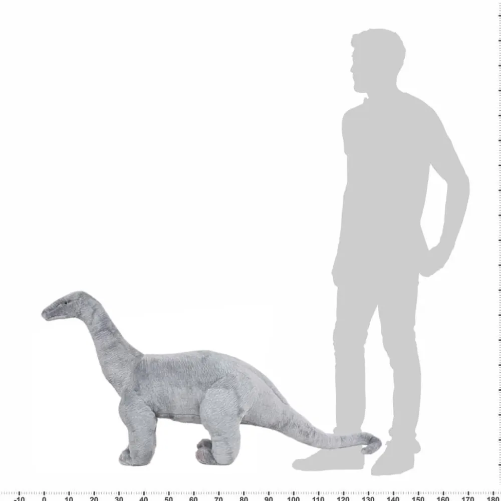 Clearance Seisova leludinosaurus Brachiosaurus XXL plyysi harmaa Lelut