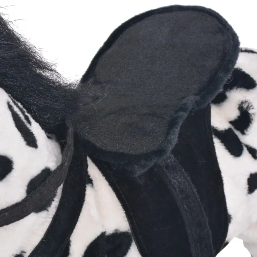 Seisova leluhevonen XXL plyysi musta ja valkoinen*FinePRICE New