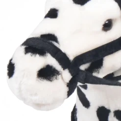 Seisova leluhevonen XXL plyysi musta ja valkoinen*FinePRICE New