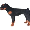 Clearance Seisova pehmolelu rottweiler musta ja valkoinen XXL Lelut