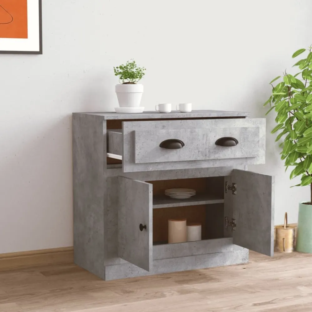 Senkki betoninharmaa 70x35,5x67,5 cm tekninen puu (16428)*FinePRICE Outlet