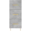 Hot Senkki betoninharmaa 34,5x34x90 cm tekninen puu (28592) Senkit