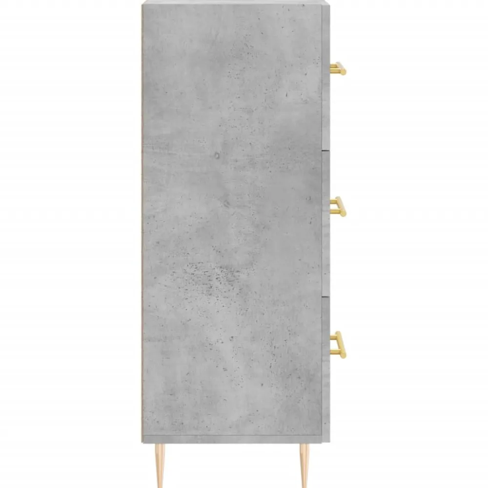 Hot Senkki betoninharmaa 34,5x34x90 cm tekninen puu (28592) Senkit