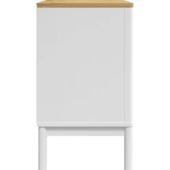 Discount Senkki FLORO valkoinen 114x43x74 cm täysi mänty (74024) Senkit