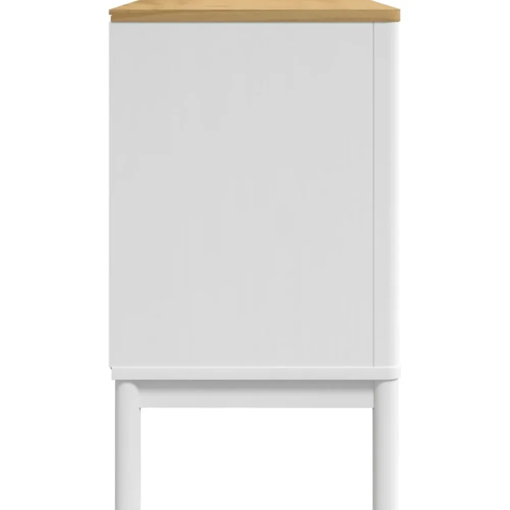 Discount Senkki FLORO valkoinen 114x43x74 cm täysi mänty (74024) Senkit