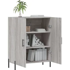 Best Senkki harmaa Sonoma 69,5x34x90 cm tekninen puu (27738) Senkit