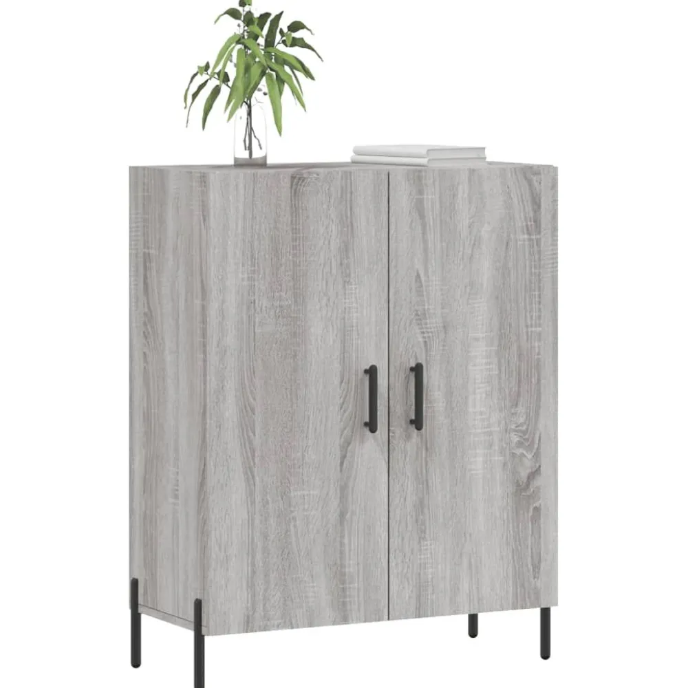 Best Senkki harmaa Sonoma 69,5x34x90 cm tekninen puu (27738) Senkit