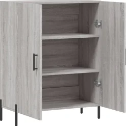 Best Senkki harmaa Sonoma 69,5x34x90 cm tekninen puu (27738) Senkit