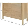 Senkki GARDENIA 108x43xK80,5 cm, tammi*Home4you New