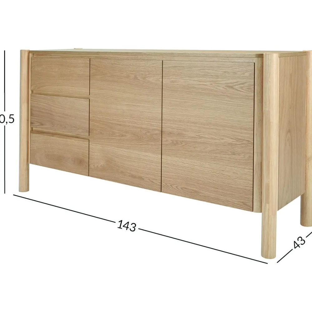Senkki GARDENIA 143x43xK80,5 cm, tammi*Home4you Outlet