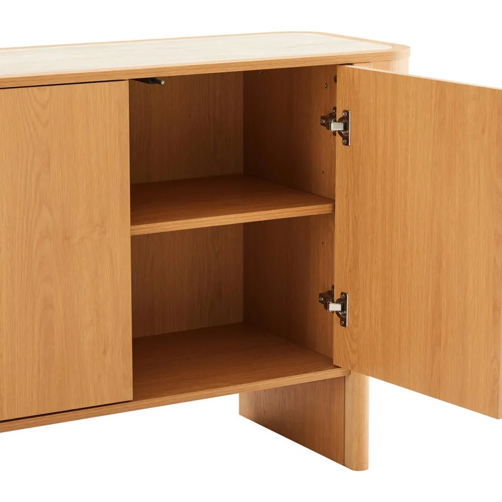 Best Senkki MORBEN 202,5x42xK75 cm, tammikoristeinen melamiini, beige Senkit