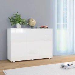 Senkki korkeakiilto valkoinen 107x35x80 cm*FinePRICE Online