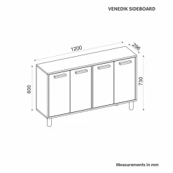 Senkki Venedik, leveys 120cm Senkit