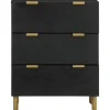 Hot senkki Musta 60x33x75 cm suunniteltu puu (17651) Senkit