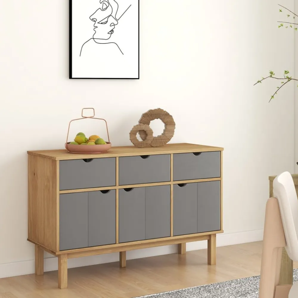 Outlet Senkki Otta 114x43x73,5cm, mänty, eri värejä Senkit