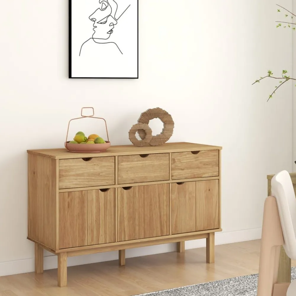 Outlet Senkki Otta 114x43x73,5cm, mänty, eri värejä Senkit