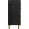 Senkkisarja 2-osainen Musta 60x33x75 cm suunniteltu puu (09992)*FinePRICE Discount