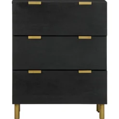 Senkkisarja 2-osainen Musta 60x33x75 cm suunniteltu puu (09992)*FinePRICE Discount