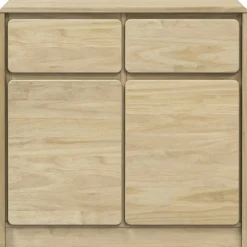 Senkki SAUDA tammenvärinen 80x43x75,5 cm täysi mänty (77600) Senkit