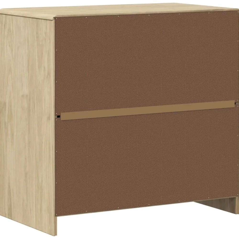 Senkki SAUDA tammenvärinen 80x43x75,5 cm täysi mänty (77600) Senkit