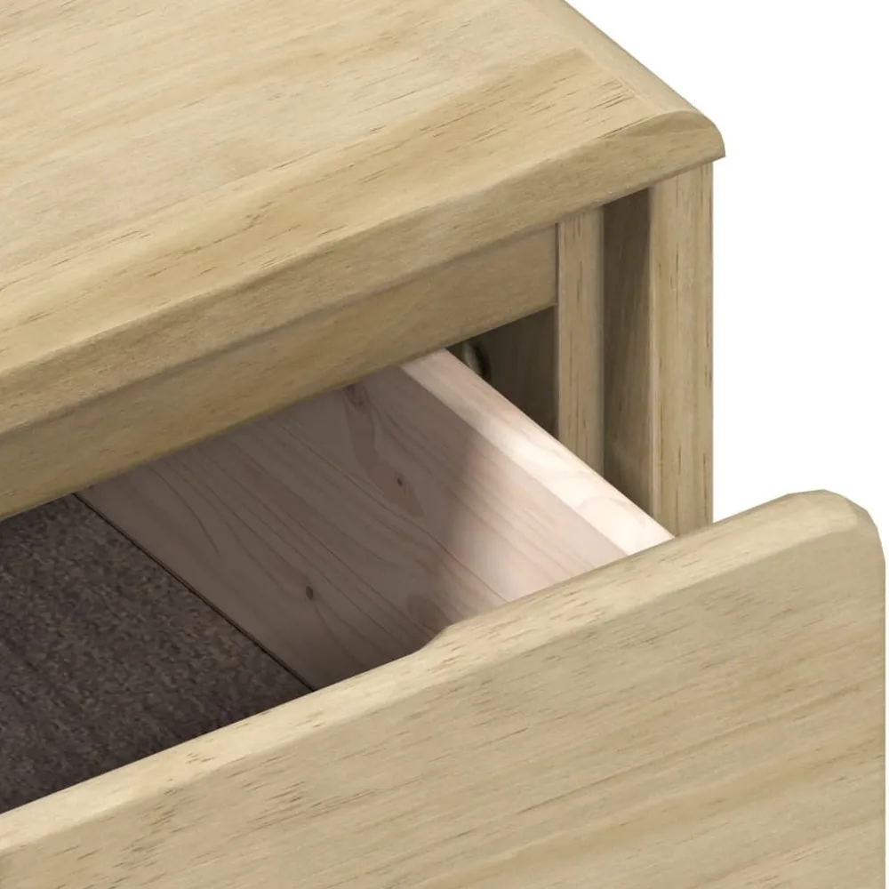 Senkki SAUDA tammenvärinen 80x43x75,5 cm täysi mänty (77600) Senkit