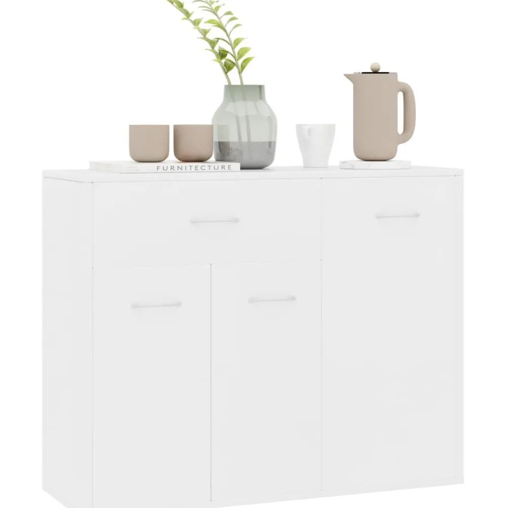 Senkki valkoinen 88x30x70 cm lastulevy*FinePRICE Sale