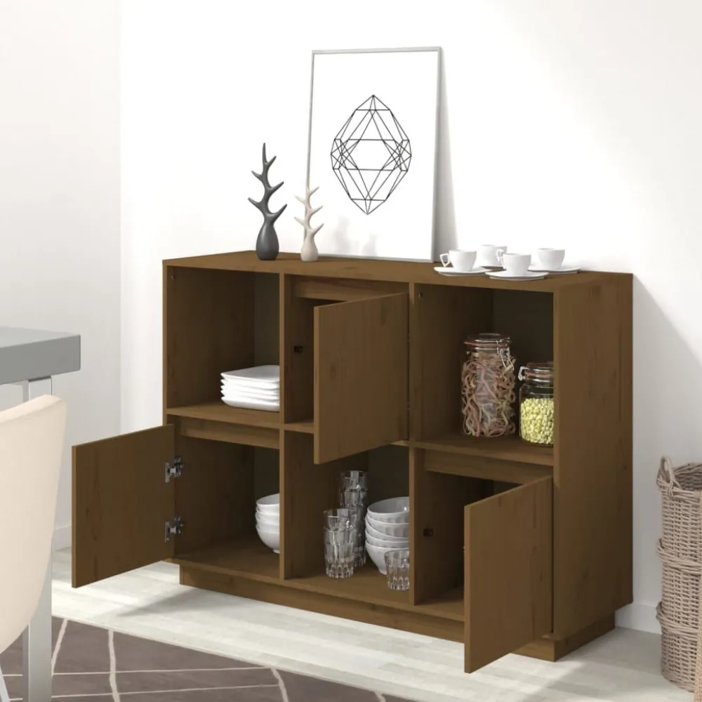 Outlet Senkki 110,5x35x80cm, mänty, eri värejä Senkit