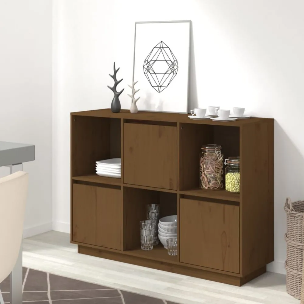Outlet Senkki 110,5x35x80cm, mänty, eri värejä Senkit