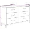 New Senkki 110x35x70 cm mänty musta Senkit