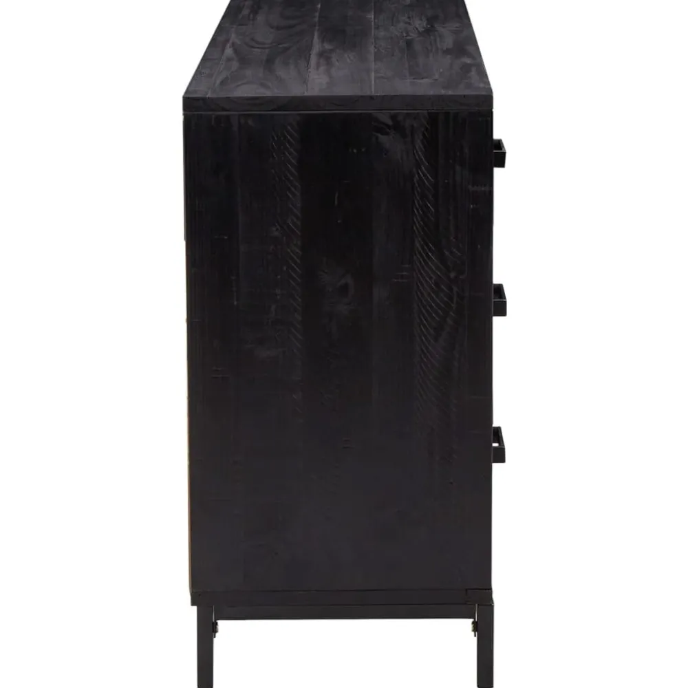 New Senkki 110x35x70 cm mänty musta Senkit
