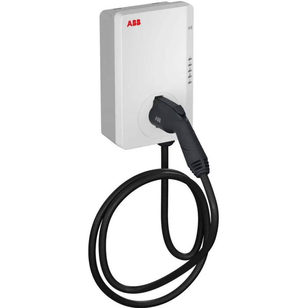 Sähköauton latausasema Terra AC-W11-G5-R-0, Type2, 11kW (3x16A), 5m kaapeli, RFID*ABB Outlet