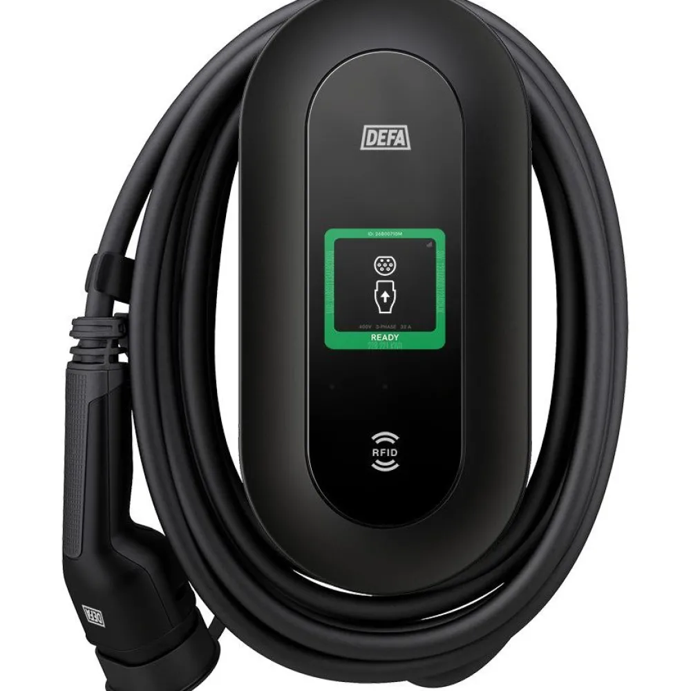 Outlet Sähköauton latausasema Power, Type2, 22kW(3x32A), 6m kaapeli, wifi, RFID, latausteho ohjautuu pörssisähkön mukaan Sähköauton Latausasemat