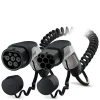 Sähköauton latauskaapeli EV-T2G3PC-3AC32A-4, Type2, 3-vaihe, 32A, 4m kierteinen kaapeli*Phoenix Contact Outlet