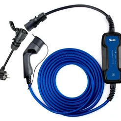 Sähköauton latauslaite , Type2, 1-vaihe, 10-16A, 3.7kw, suko+CEE, 5m kaapeli*Amptec Hot